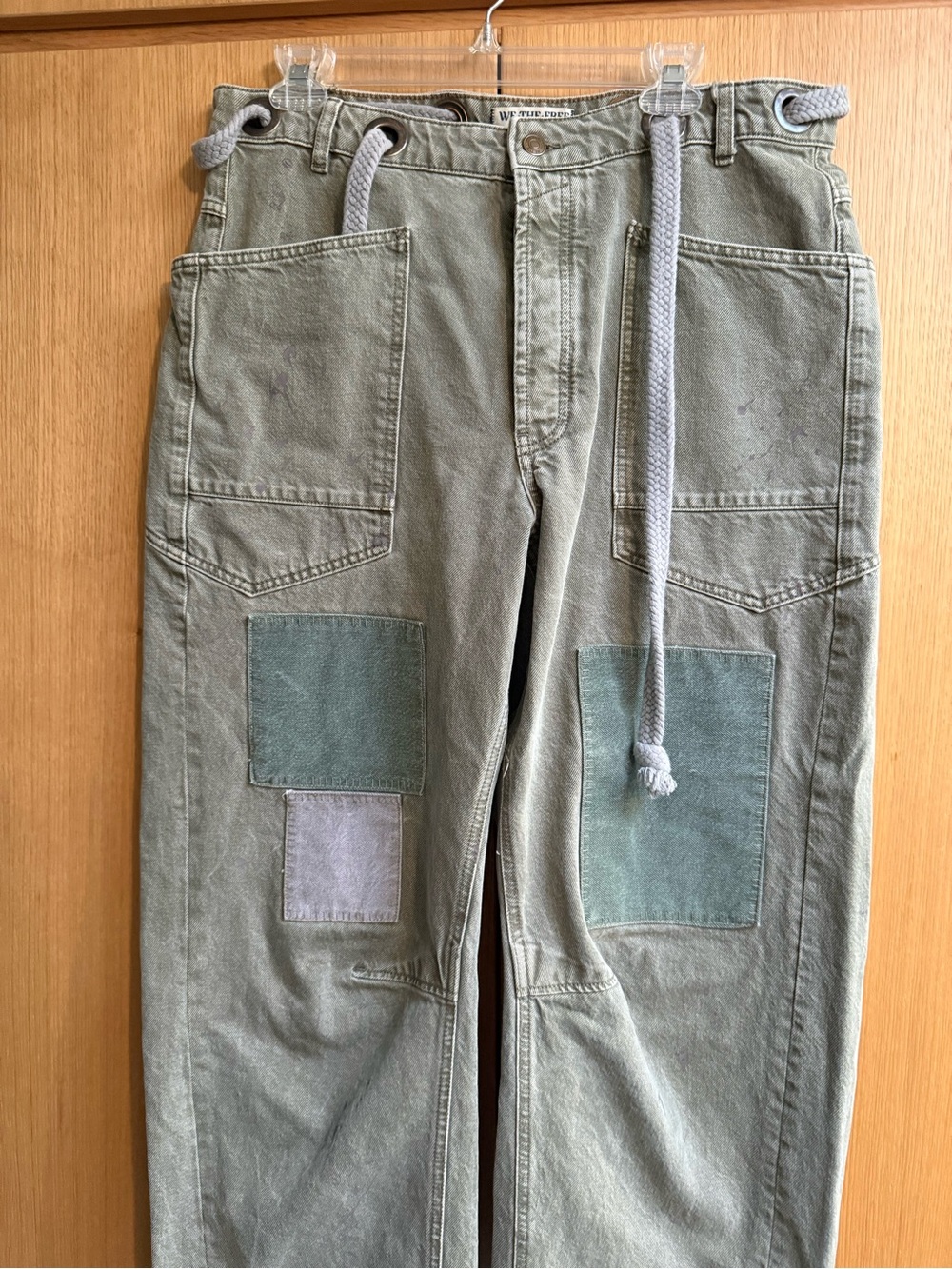 Free People “we the free” Moxie pull on barrel jean in “army” - Picture 10 of 13